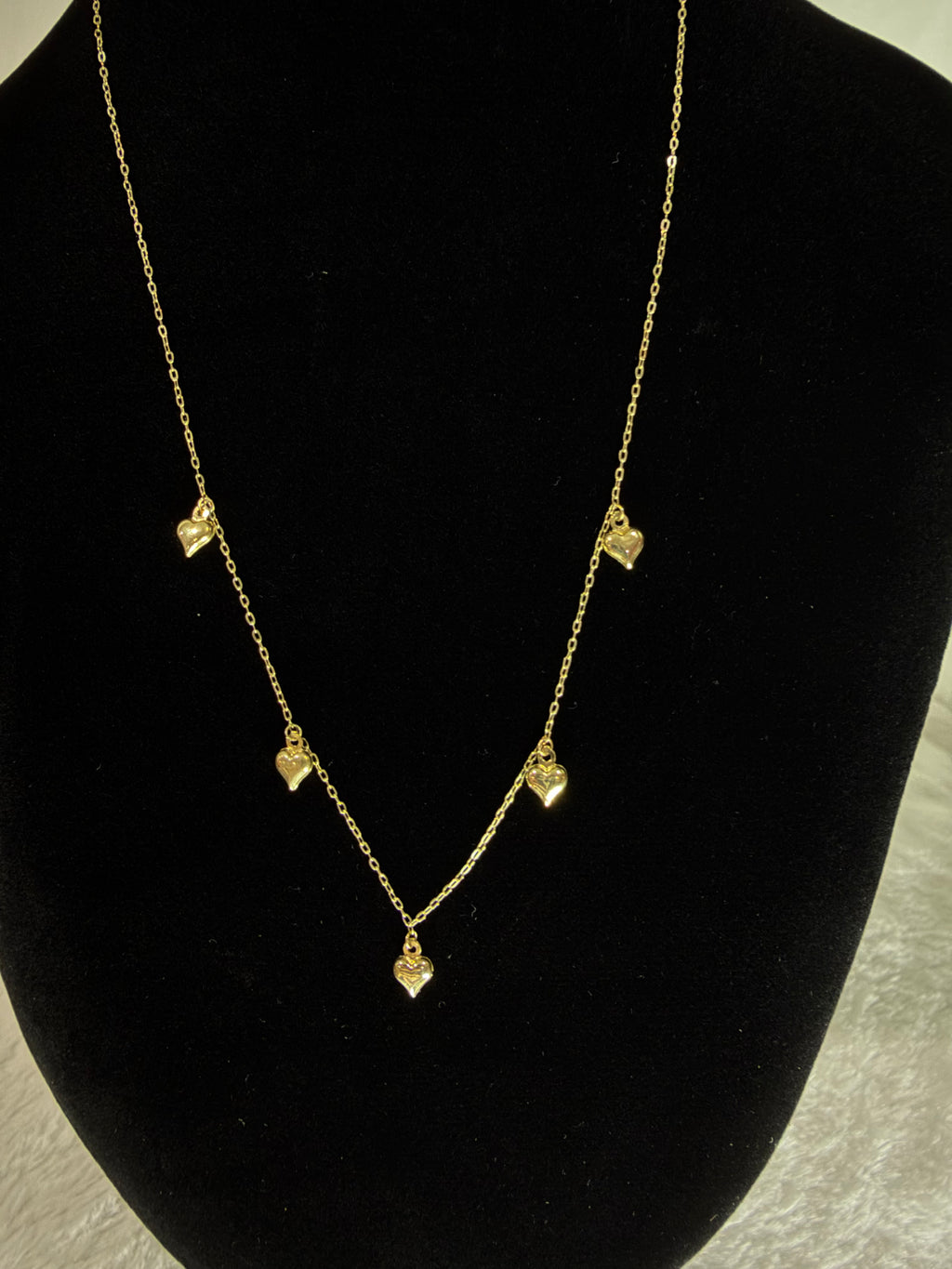 10K Gold Heart Charm Necklace
